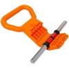 Gralara Manico Kettlebell Fitness Collare Filettato Manubrio Fermo Dischi Chiusura Sicura Impugnatura Ergonomica in Plastica TPE per Allenamenti di E
