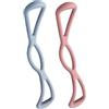 GALPADA 2 Pezzi Kit di Attrezzi per Pilates Barra Fitness e Corda Elastica in Tpe Leggera e Confortevole per Esercizi a Casa e Allenamenti di Fitness