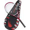 EVTSCAN Racchetta da Tennis Professionale, 27 Pollici, Alluminio, Rosso, Strung, Adatta per Allenamento Intermedio Primario