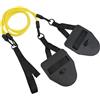 Marchfunny Pinne elastiche con gancio per allenamento della forza di nuoto, 19 cm, colore: giallo