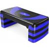MAXSTRENGTH Max Strength Stepper per esercizi di fitness a casa, 5 livelli di altezza regolabili 10 cm 15 cm 20 cm 25 cm 30 cm piattaforma antiscivolo aerobica step per yoga routine allenamento