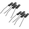 Housoutil 8 Pezzi Clip per Pinna Facile da Montare da Paddleboard in PVC e Nailon Nero Fibbia a Sgancio Rapido per attività Acquatiche All'aperto