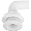 VERDANVERSE Scarico Barca 90° in Plastica Bianco 1 Pezzo per Yacht