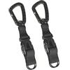 WElinks - 2 moschettoni tattici a sgancio rapido, portachiavi con gancio per cintura in nylon per esterni, per zaino e borse molle, con fibbia ad anello per portachiavi, resistente