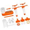 PANFHGFG Universali Mountain Bike Set spurgo freni idraulici Freni a disco Set spurgo olio minerale Attrezzo riparazione freni bici Disco duraturo Spurghi olio minerale Kit spurgo mountain bike