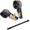 TIANHENGMart Adattatore valvola bici connettore di gonfiaggio pneumatici in rame per pompa compressore raccordo tubo