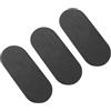 HOPESPANNER - 3 toppe di riparazione in PVC con colla, kit di riparazione per kayak gonfiabili per gommoni, barche, canoe, componenti di veicoli, colore nero