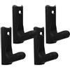 JOINPAYA 4 Pezzi Supporto per Bilanciere da Muro in PC Nero Design Semplice, Montaggio a Parete per Casa e Ufficio, Porta Bilanciere Funzionale e Resistente