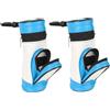 Kukyller Porta Palline da Golf, 2 Pezzi Custodia per Tee da Golf Potabile Porta Marsupios Portatile in Pelle PU con Clip da Cintura per Regalo per Uomo e Donna