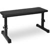 Hmluxury Panca piatta per sollevamento pesi per casa, altezza regolabile, 200 kg, carico massimo, 110 cm x 45 cm, fitness allenamento
