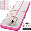 FBSPORT Air Tumbling Track Ginnastica Artistica 10cm di altezza Tappetino da Ginnastica Gonfiabile, 5m Air Tumbling Tappetino Tappeto Ginnastica Artistica da casa con Pompa per All'aperto, Yoga