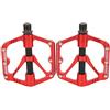 Adfaga WAKE Bike 3 Cuscinetti Pedale in Lega di Alluminio Durevole Cuscinetto per Bicicletta da Montagna Accessorio Pedale Lavorato a CNC Leggero Albero in Acciaio al Cromo Molibde (Rossa)