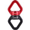 Applearwen Swivel Connector 30KN, Twister girevole, girevole a 360°, per esterni, connettore girevole più sicuro per arrampicata, yoga, amaca, danza aerea (rosso nero)