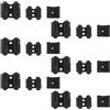 TOYANDONA 18 Pollici Morsetto per Stecca da Biliardo, Clip per Stecca da Biliardo da Parete in Pp Nero, per Pool Cue e Snooker Stick, per Casa e Ufficio