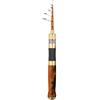 Marchfunny Canna da pesca portatile, in fibra di carbonio, design telescopico, manico in legno, 31 cm, per pesca alla trota (bobina fissa ad A da 1,68 m)