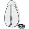 Generic Borsa Leggera per Racchette da Tennis con Design Professionale e Organizzatori per Atleti Uomini Donne Tela 1 unità (WHITE)