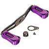 NexRen Baitcasting - Manico per mulinello in carbonio, braccio esteso (viola, 8 x 5 mm)