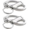 ECSiNG Grillo a scatto fisso in acciaio inox 316 da 52 mm, a sgancio rapido, per barche, camion, furgoni, roulotte, rimorchi, 2 pezzi
