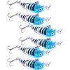 MAGICLULU 6 Pezzi Esca da Pesca Mini per Cavedano e Persico, 4,5cm, 4g, ABS e Metallo, Artificiale, per Outdoor, Hard Lure