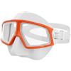 Baoblaze Maschera Subacquea Occhialini Nuoto Maschera Sub Lente Panoramica Visione Estesa Protezione Dall'abbagliamento Skirt in Silicone Aderenza Confortevole , Bianco E Arancione , Taglia Unica