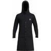 AsrMyjcx Giacca da Immersione Uomo Giacca Muta Cappuccio Neoprene Cerniera Anteriore Copertura Collo Fodera Nylon 3mm Calda Flessibile Adatta per Snorkeling, Nero, S