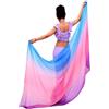FDzkrtvm Velo for Il Viso di Danza del Ventre Simile alla Seta | Danza del ventre multicolore: scialle con velo sul viso