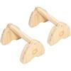rockible Parallettes Push Up Stands Barre Piegamenti Maniglie Piegamenti Appoggiati Supporti Flessioni Compatti Legno con Venature Rifinitura Liscia Montaggio