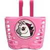 CTIRCHIU Cestino per Bicicletta Bambina Motivo Unicorno Rosa, in Plastica Resistente, Installazione Facile, Design Semplice, Adatto per Manubrio e Uso Quotidiano