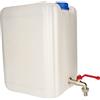 Kotarbau® - Tanica dell'acqua in plastica per acqua potabile con rubinetto in metallo, 20 l