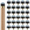 ADLABLD 30 punte a vite per stecca da biliardo, punte di ricambio con puntali in nylon, punta da 12 mm e 13 mm, per stecche da biliardo e biliardo, adatte per stecche da biliardo e snooker (blu)