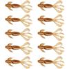 JAMIEKA 10 esche da pesca morbide artificiali swimbait galleggianti gamberi gamberi esche per pesca all'aperto facile da usare gamberi esca artificiale da nuoto all'aperto