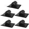 CHICAMPERA Fibbia di Montaggio Motore per Kayak 5 Pezzi in PVC Nero
