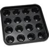 SWOOMEY Vassoio Affidabile p e Accessorio Palline Nera per Biliardo Plastica Resistente e Adatto Tavolo per Casa e Feste