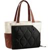 Baoblaze Borsa da Tennis Zaino Sport Borsa Tote Borsa Porta Racchette in Poliestere Resistente con Interni Organizzati per Indumenti Scarpe Accessori Spallacci, Nero