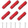 Serenophile Linee di confine per beach volley, kit per marcatura campo, corda in nylon con paletti, alta visibilità, rosso, set per esterni per giochi con sabbia o erba