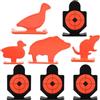 Housoutil 8 Pezzi Bersaglio per Tiro in Acciaio Inossidabile, Bersaglio Animale Piccolo, Target Reset, Sagome Anatra Topo Maiale e Umano, per Tiro a Distanza e Cortile