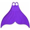 Folpus Monopinna Sirena Silicone Nuoto Monopinna Pinnetta Attrezzo Allenamento Propulsione Uniforme E Supporto Alla Gambata Completa con Tallone Aperto , Viola , XL