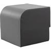 Hellery Glutei Glutei Box Fitness Iperestensioni Attrezzo Allenamento con Rivestimento Resistente Facile da Pulire E Supporto per Allenamento a Banda Elastica Adatta per Casa Palestra , Black Gray