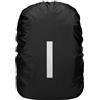 ZRHWSPD Coprizaino Impermeabile Waterproof Backpack Rain Cover Shield Protector Portable Reflective for Outdoor Travel(Black S 15-25L)