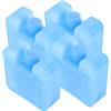 CHILDWEET Freezer Ice Packs Riutilizzabili 4 Pezzi in Plastico Blu | Atmosfera Estiva, Leggeri e Facili da Riporre, per Cibo e Verdure Durante Trasporto