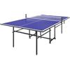 SPORTNOW Tavolo Ping Pong Pieghevole Salvaspazio per Interni Rete Blu | Tavolo da Ping Pong Professionale, Ruote Girevoli, Racchette e Palline