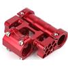 RAFGALDEX Biciclette a Doppio Stelo in Lega Alluminio Bici Pieghevole porosa Stelo 25.4MM cavità Biciclette Manubrio Bici Pieghevole porosa