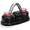 SKISUNO Clem Camme Piccolo in Lega di Alluminio Nero per Corda, Accessorio per Kayak e Canoa, per Sostituzione e Uso in Rafting