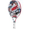 Max Beach Tennis MBT JUNIOR FUN SNAKE, Racchetta Beach Tennis carbonio e fibra di vetro - Superficie ruvida - Eva Soft - Leggera e Bilanciata - Profilo 16 mm - Custodia inclusa - Racchetta da mare, spiaggia