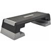Amagogo Aerobic Step Piattaforma Step Aerobica Pedana Fitness Gradino Allenamento Robusto in Polipropilene con Base Sagomata E Presa Sicura Adatta per Workout, Grigio, 98 37 15/20/25