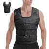 Toyvian Gilet Pesi Regolabile Oxford Nero per Allenamento Uomo e Donna Confortevole e Traspirante, per Palestra e Allenamento di Forza Fino a 50kg