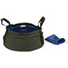 PRETYZOOM Bacinella Pieghevole da Campeggio 12l in Cordura e Nailon con Due Maniglie, Pratica e Compatta per attività Outdoor e Trekking con Sacca Portaoggetti Blu