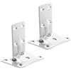 TOYANDONA Staffa di Supporto per Tavolo Rimovibile, Supporto in Acciaio Inox 304, Design Staccabile, Argento, per Tavolo e Scaffali, Hardware Nautico per Yacht e Camper