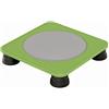 Qianly Trampolino per Bambini Trampolino Mini Trampolino Indoor Trampolino Rettangolare con Superficie Circolare E Struttura Bassa in PP Adatto per Attività, Verde