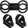 SWOOMEY 4pezzi Clip Porta Boccaglio in Silicone e ABS Nero, Serratura per Maschera e Tubo Snorkeling, Facile da Montare e Smontare per Accessori Mare